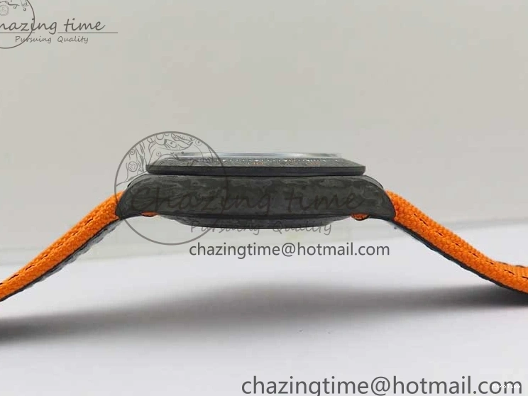 MiroTime 0321 Daytona DIW Carbon Noob 1:1 Best Edition Black Orange Dial on Orange Nylon Strap SA TopPick 2586